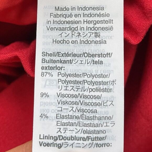 J CREW Skirt Womens 6 Red Sidewalk Pull-On Skirt Stretch Pockets J4492 - Picture 7 of 9